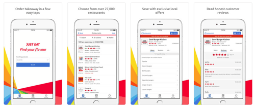 Just Eat App Store Screenshot Example