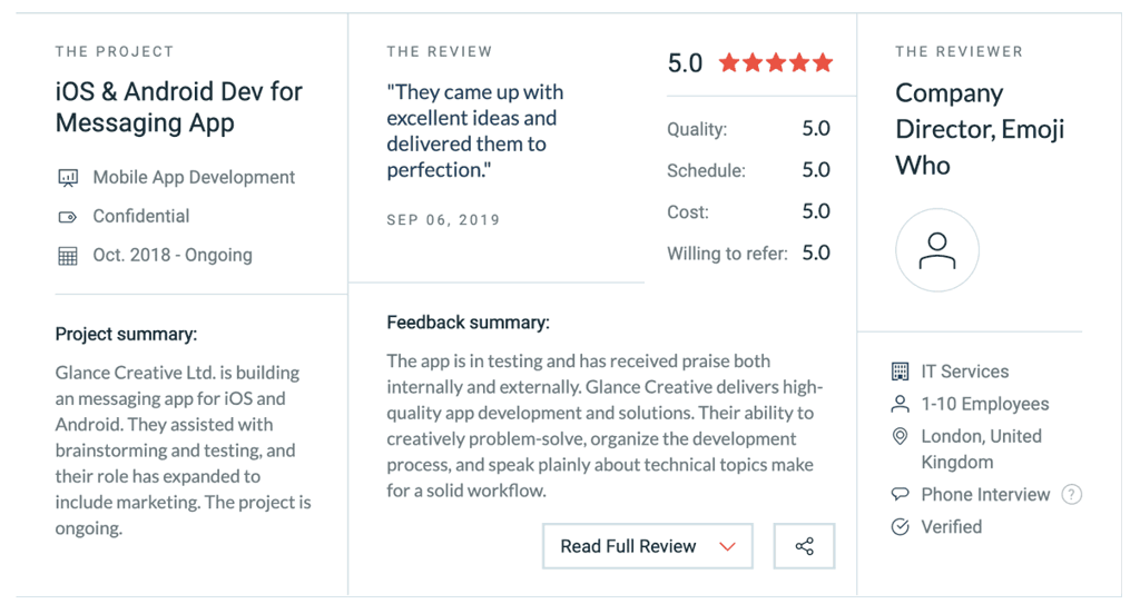 Trusted Mobile App Developers Reviews and Testimonials